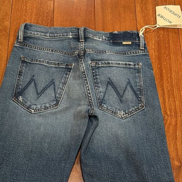 NWT MOTHER Women's The Hiker Skimp Mid Rise Jeans Size 24 - Picture 6 of 14